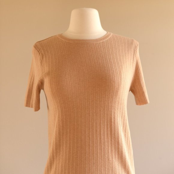 NEW, A New Day, Ribbed Sweater T Beige Tan XS - Picture 7 of 14